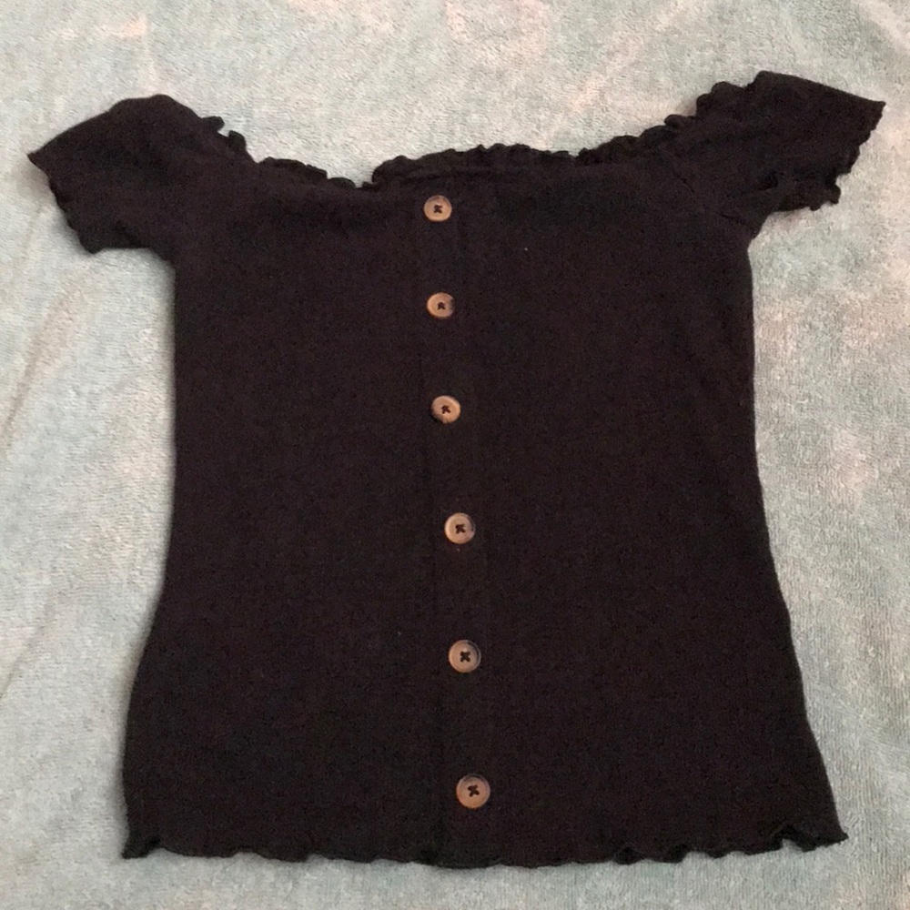 Off the shoulder crop top